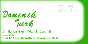 dominik turk business card